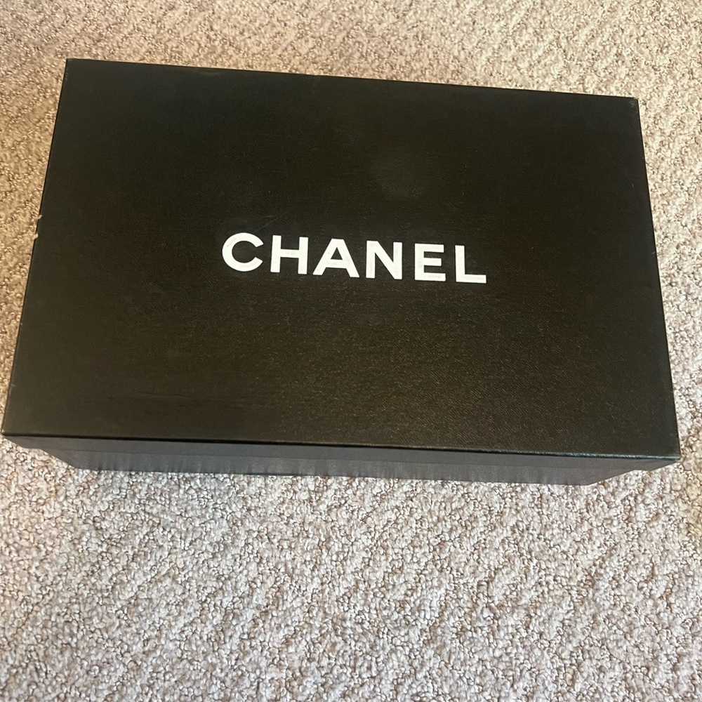 CHANEL Black Box with White Logo